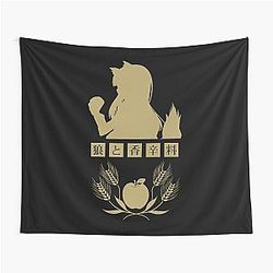 Horo - Spice and Wolf Logo (Gold) Tapestry