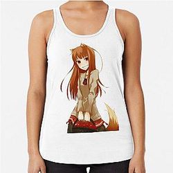 Horo Spice and Wolf Racerback Tank Top