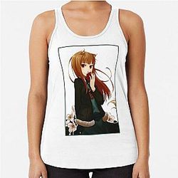 Horo Spice and Wolf Racerback Tank Top