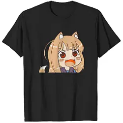 Peeking Chibi Holo Angry PTTT2705  Spice And Wolf T-Shirts