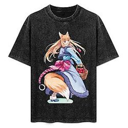Holo - Spice and Wolf PTTT2705 Washed T-Shirt 