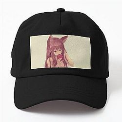 Holo Spice and Wolf Anime Fanart Dad Hat