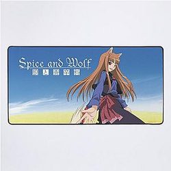 Spice and Wolf - poster Desk Mat