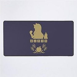 Horo - Spice and Wolf Logo (Gold) Desk Mat