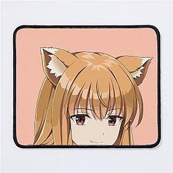 Holo Peeker Spice And Wolf Mouse Pad