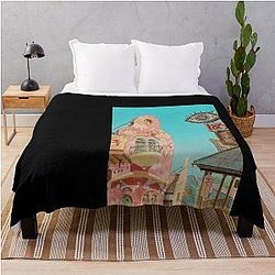 Spirited Away Town Poster Throw Blanket RB2907