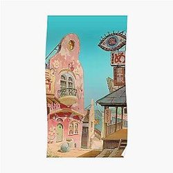 Spirited Away Town Poster RB2907