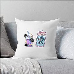 Spirited Away Sticker Throw Pillow RB2907