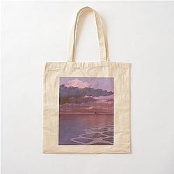 Spirited Away Railroad Nighttime Aesthetic Cotton Tote Bag RB2907