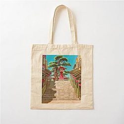Spirited Away Landscape Aesthetic Cotton Tote Bag RB2907