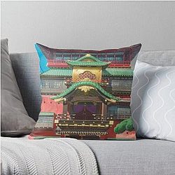 Spirited Away Wall Art Throw Pillow RB2907
