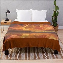 Spirited Away Landscape Train Aesthetic Throw Blanket RB2907
