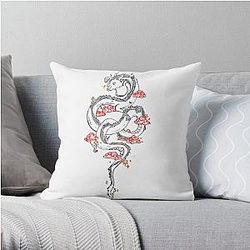 Spirited Away Haku Throw Pillow RB2907