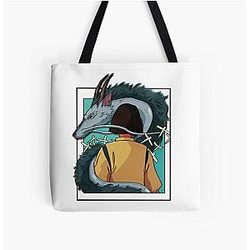 Spirited Away Dragon Haku All Over Print Tote Bag RB2907