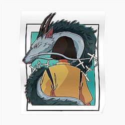 Spirited Away Dragon Haku Poster RB2907