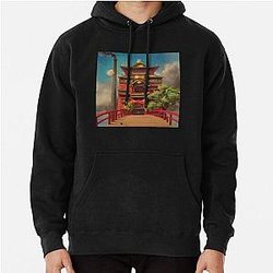 Spirited Away Bathhouse, Spirited Away art Pullover Hoodie RB2907