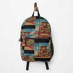 Spirited Away Bathhouse, Spirited Away art Poster Backpack RB2907