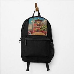 Spirited Away Bathhouse, Spirited Away art Backpack RB2907
