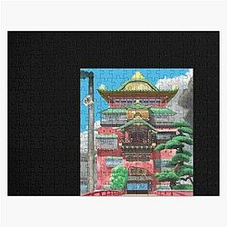 Spirited Away Bathhouse Digital Art Poster Jigsaw Puzzle RB2907