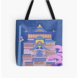 Spirited away wallpaper All Over Print Tote Bag RB2907