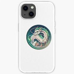 Haku Spirited Away Sticker iPhone Soft Case RB2907