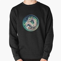 Haku Spirited Away Sticker Pullover Sweatshirt RB2907