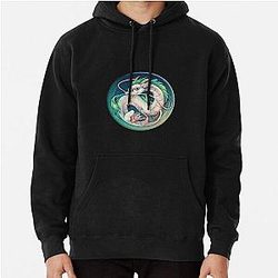Haku Spirited Away Sticker Pullover Hoodie RB2907