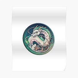 Haku Spirited Away Sticker Poster RB2907