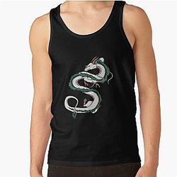 Haku Spirited Away Anime Sticker Tank Top RB2907