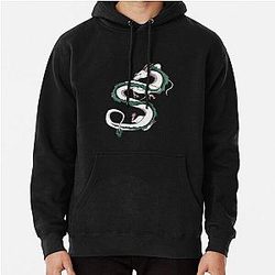 Haku Spirited Away Anime Sticker Pullover Hoodie RB2907