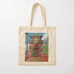 Spirited Away Wallpaper Cotton Tote Bag RB2907
