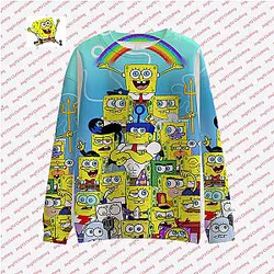 Spongebob Cartoon 3D Print Long-sleeve Shirts