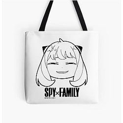 Spy x Family Bags - Spy x Family Anya Smug All Over Print Tote Bag