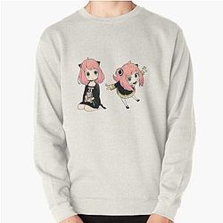 Spy x Family Sweatshirts - Spy x Family - Anya Sticker Pullover Sweatshirt