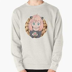 Spy x Family Sweatshirts - Anya Forger peanuts- spy x family Pullover Sweatshirt