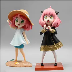 Spy X Family Figures - 18cm Anime Summer Beach Anya Forger Action Figure Uniform Anya
