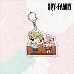 spy x family keychains loid anya forger character cute keychain