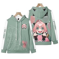 Spy x Family 3D Hoodies – Anya Forger Mint Green Balloon Artwork
