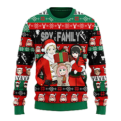 Spy x Family Loid, Yor & Anya Ugly Christmas Sweater