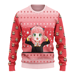 Spy X Family Anya Pink  Ugly Christmas Sweater
