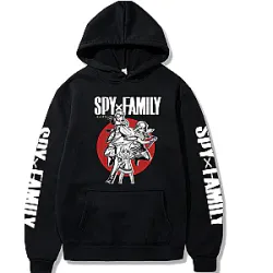 spy x family hoodies spy x family colorful long sleeve pullover hoodie