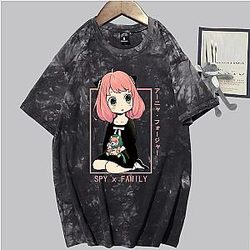 spy x family t shirts spy x family anya cool art tie dye t shirt