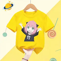 Spy x Family T-Shirts – New Spy X Family Kawaii Cute Anime Print Anya Harajuku Graphic T-shirt