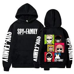 spy x family hoodies spy x family characters kawaii pullover hoodie