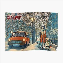Spy x Family Posters - Spy x Family Winter snow Poster