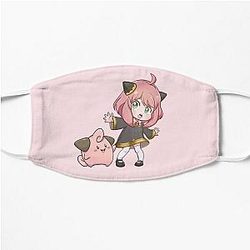 Spy x Family Face Masks - Kawaii Anya - spy x family Flat Mask