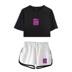 New SssniperWolf Synthwave Black And White Pants Sets