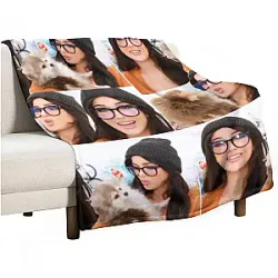 Sssniperwolf Blanket - Sssniperwolf cozy collage Blanket