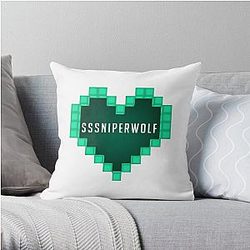 SSSniperWolf Pillows - Sssniperwolf Heart Throw Pillow RB1207
