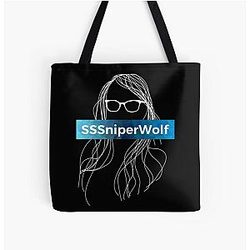 SSSniperWolf Bags - SSSniperWolf All Over Print Tote Bag RB1207
